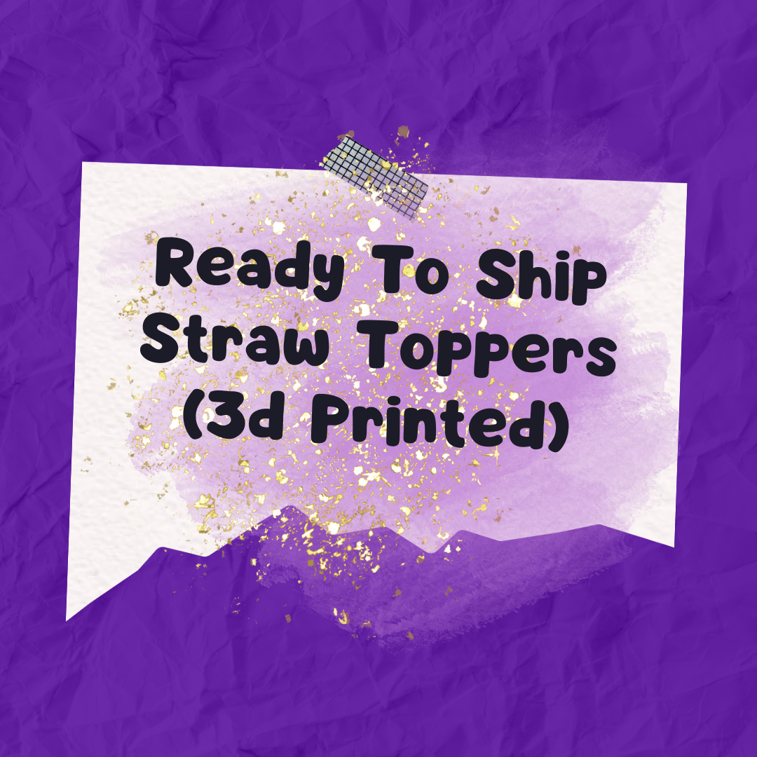 Read to Ship Straw Toppers – Little Button Customs