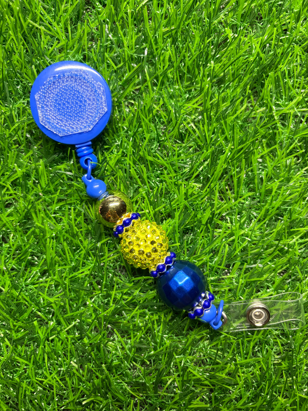 Blue Interchangeable Badge Reel (Belt Clip)