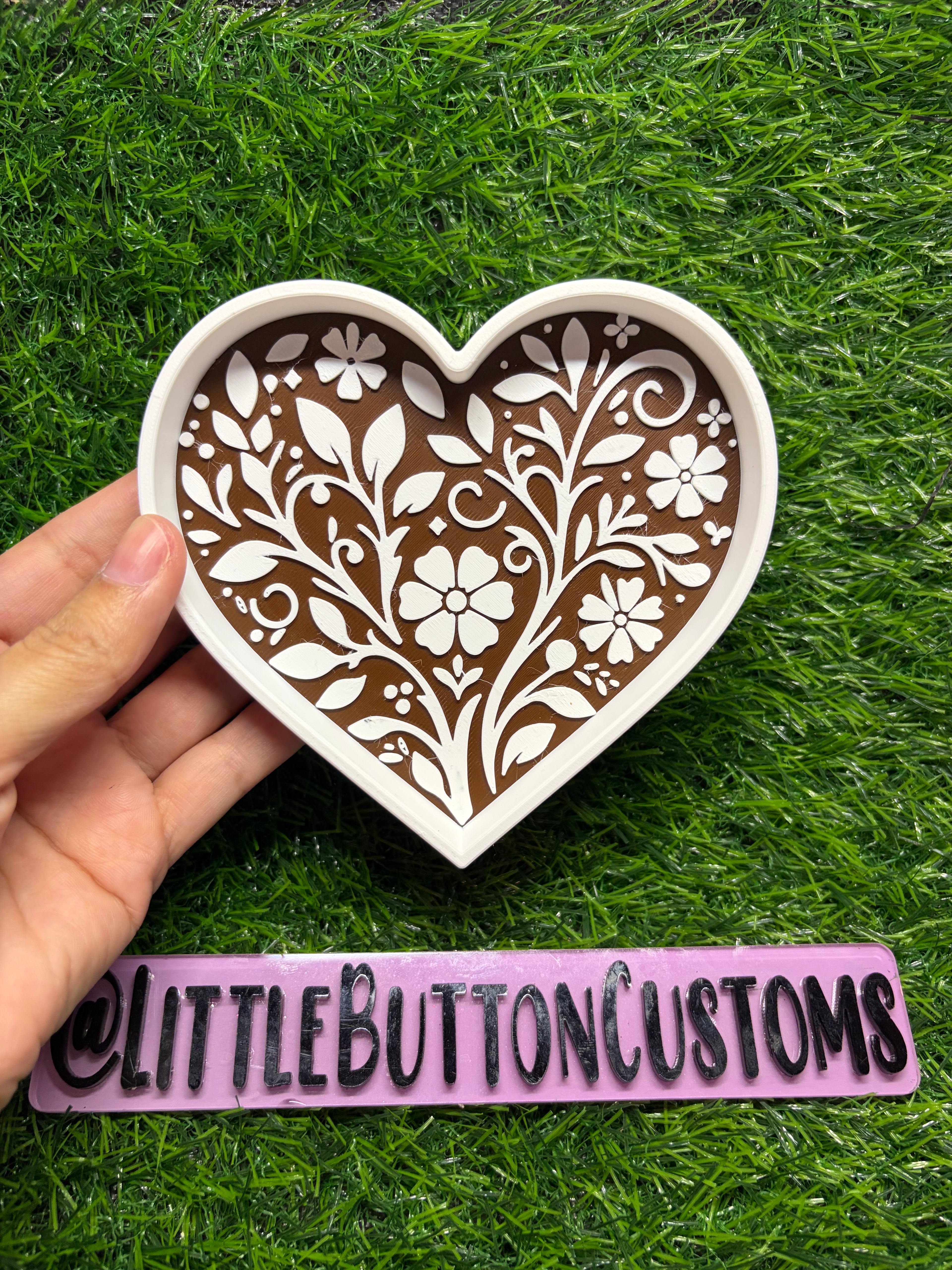 Talavera Heart Trinket/Bead Tray