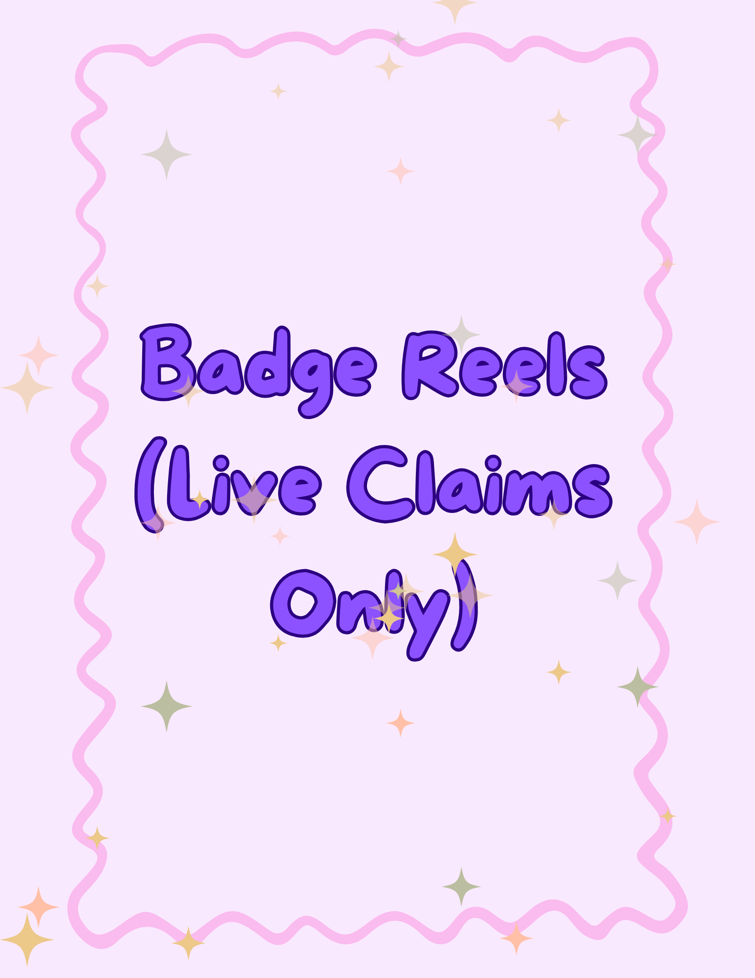 Badge Reel Live Claim Sale