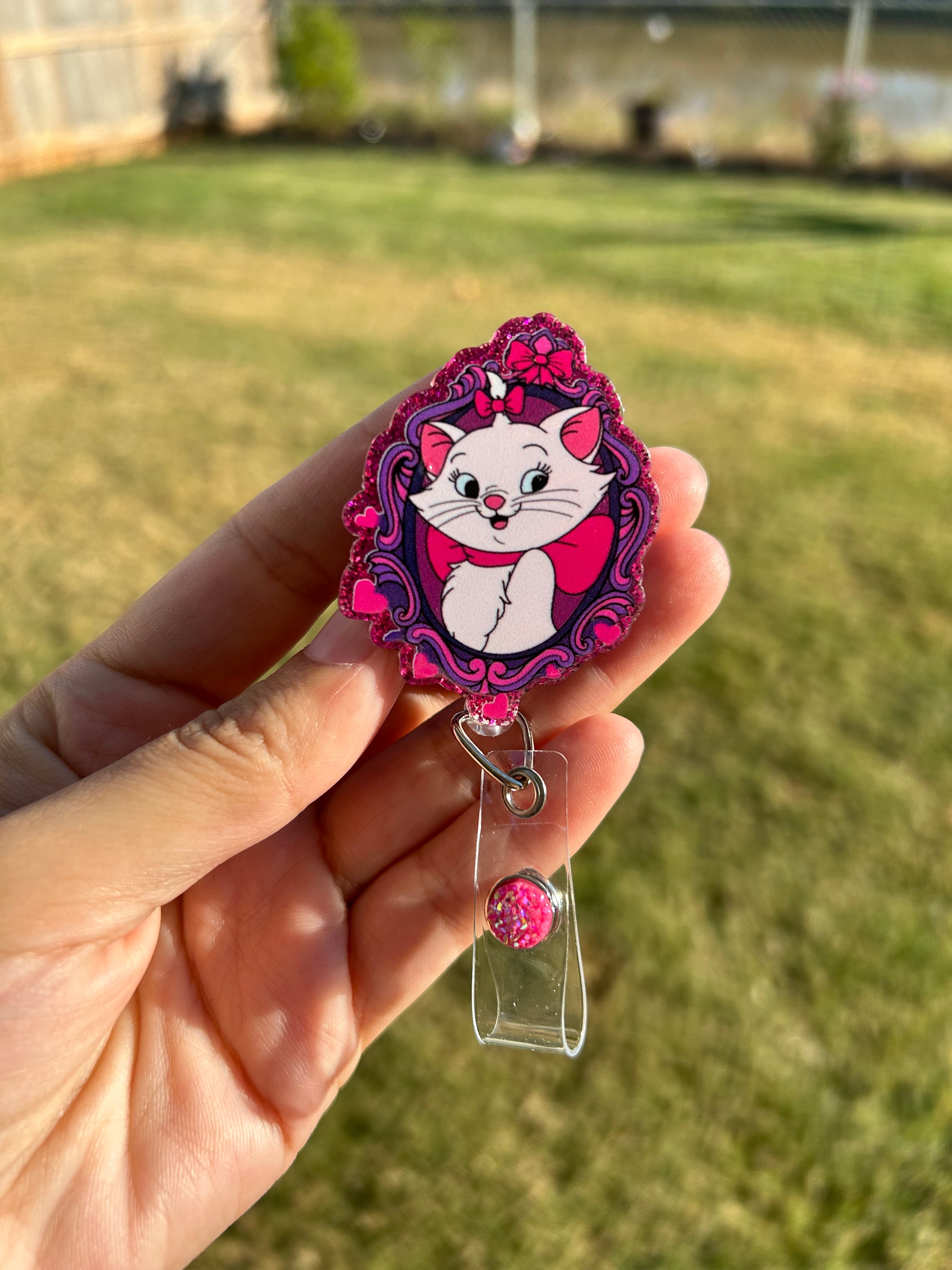 Marie Cat Badge Reel